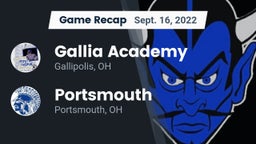 Recap: Gallia Academy vs. Portsmouth  2022