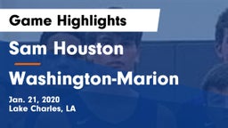 Sam Houston  vs Washington-Marion  Game Highlights - Jan. 21, 2020