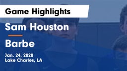Sam Houston  vs Barbe  Game Highlights - Jan. 24, 2020
