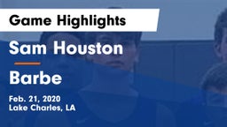 Sam Houston  vs Barbe  Game Highlights - Feb. 21, 2020