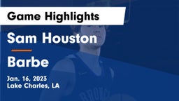 Sam Houston  vs Barbe  Game Highlights - Jan. 16, 2023