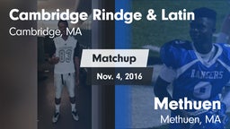 Matchup: Cambridge Rindge & vs. Methuen  2016