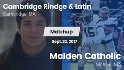 Matchup: Cambridge Rindge & vs. Malden Catholic  2017