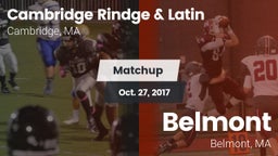 Matchup: Cambridge Rindge & vs. Belmont  2017