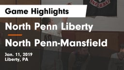 North Penn Liberty  vs North Penn-Mansfield Game Highlights - Jan. 11, 2019