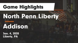 North Penn Liberty  vs Addison Game Highlights - Jan. 4, 2020