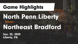 North Penn Liberty  vs Northeast Bradford  Game Highlights - Jan. 25, 2020