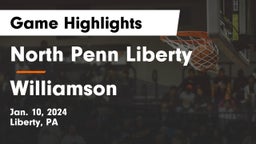 North Penn Liberty  vs Williamson Game Highlights - Jan. 10, 2024