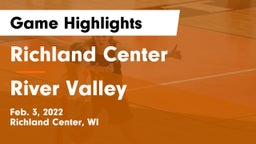 Richland Center  vs River Valley  Game Highlights - Feb. 3, 2022