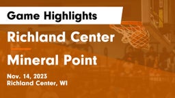 Richland Center  vs Mineral Point  Game Highlights - Nov. 14, 2023