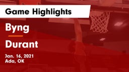Byng  vs Durant  Game Highlights - Jan. 16, 2021