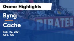 Byng  vs Cache  Game Highlights - Feb. 22, 2021