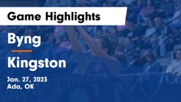 Byng  vs Kingston  Game Highlights - Jan. 27, 2023