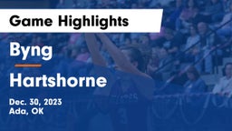 Byng  vs Hartshorne Game Highlights - Dec. 30, 2023