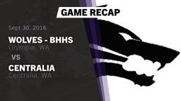 Recap: Wolves - BHHS vs. Centralia  2016