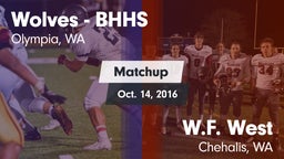 Matchup: Black Hills High vs. W.F. West  2016