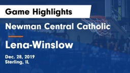 Newman Central Catholic  vs Lena-Winslow  Game Highlights - Dec. 28, 2019