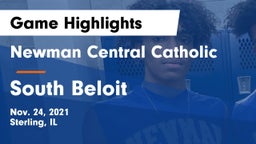 Newman Central Catholic  vs South Beloit  Game Highlights - Nov. 24, 2021