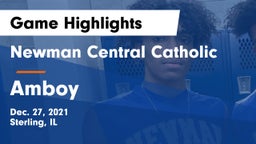 Newman Central Catholic  vs Amboy  Game Highlights - Dec. 27, 2021