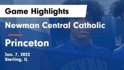 Newman Central Catholic  vs Princeton  Game Highlights - Jan. 7, 2022