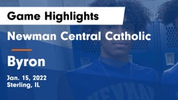 Newman Central Catholic  vs Byron  Game Highlights - Jan. 15, 2022