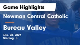 Newman Central Catholic  vs Bureau Valley  Game Highlights - Jan. 28, 2022
