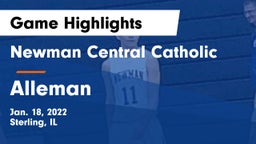 Newman Central Catholic  vs Alleman  Game Highlights - Jan. 18, 2022