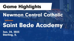 Newman Central Catholic  vs Saint Bede Academy Game Highlights - Jan. 24, 2023