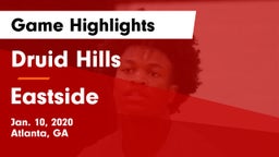 Druid Hills  vs Eastside  Game Highlights - Jan. 10, 2020