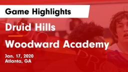Druid Hills  vs Woodward Academy Game Highlights - Jan. 17, 2020