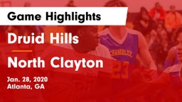 Druid Hills  vs North Clayton  Game Highlights - Jan. 28, 2020
