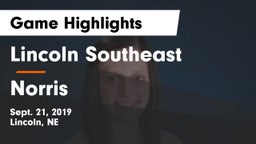 Lincoln Southeast  vs Norris  Game Highlights - Sept. 21, 2019