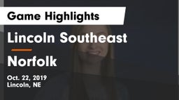 Lincoln Southeast  vs Norfolk  Game Highlights - Oct. 22, 2019