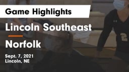 Lincoln Southeast  vs Norfolk  Game Highlights - Sept. 7, 2021
