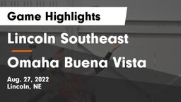 Lincoln Southeast  vs Omaha Buena Vista  Game Highlights - Aug. 27, 2022