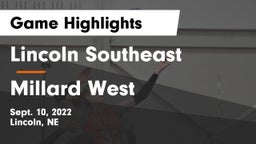 Lincoln Southeast  vs Millard West  Game Highlights - Sept. 10, 2022