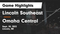 Lincoln Southeast  vs Omaha Central  Game Highlights - Sept. 30, 2022