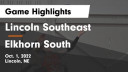 Lincoln Southeast  vs Elkhorn South  Game Highlights - Oct. 1, 2022