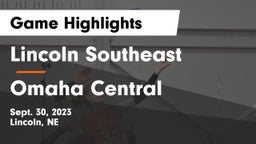 Lincoln Southeast  vs Omaha Central  Game Highlights - Sept. 30, 2023