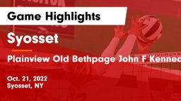 Syosset  vs Plainview Old Bethpage John F Kennedy  Game Highlights - Oct. 21, 2022