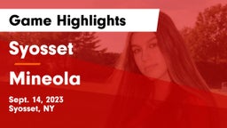 Syosset  vs Mineola Game Highlights - Sept. 14, 2023