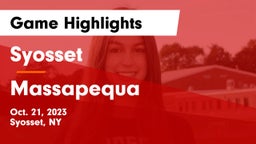 Syosset  vs Massapequa  Game Highlights - Oct. 21, 2023