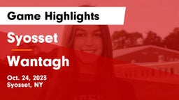 Syosset  vs Wantagh  Game Highlights - Oct. 24, 2023