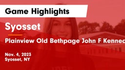 Syosset  vs Plainview Old Bethpage John F Kennedy  Game Highlights - Nov. 4, 2023