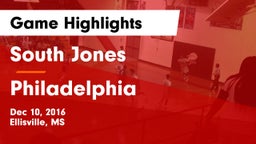 South Jones  vs Philadelphia Game Highlights - Dec 10, 2016