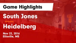 South Jones  vs Heidelberg Game Highlights - Nov 22, 2016
