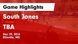 South Jones  vs TBA Game Highlights - Dec 29, 2016
