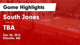 South Jones  vs TBA Game Highlights - Dec 30, 2016
