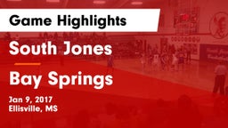South Jones  vs Bay Springs Game Highlights - Jan 9, 2017