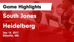 South Jones  vs Heidelberg Game Highlights - Jan 14, 2017